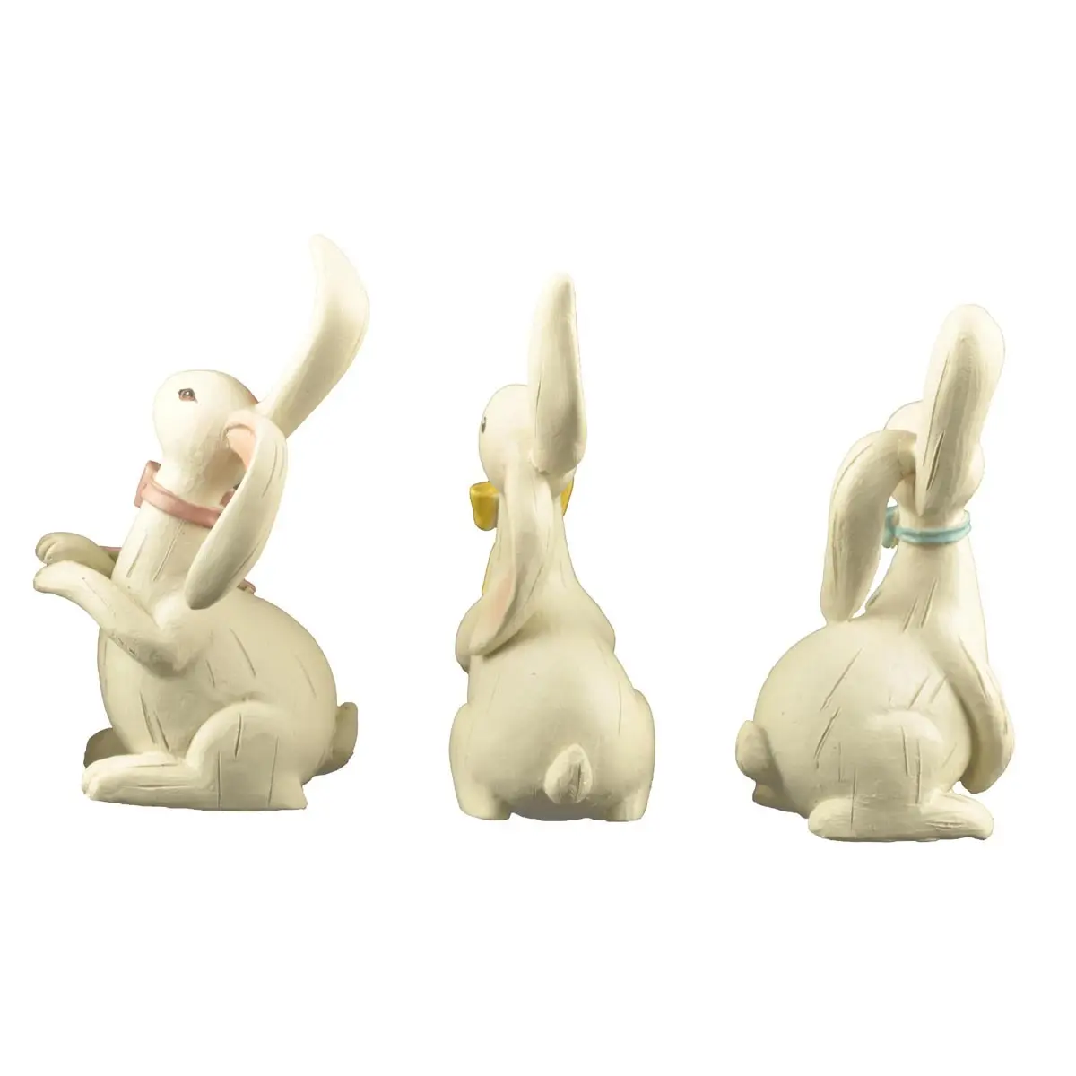 decorative resin easter bunnies micro landscape 3