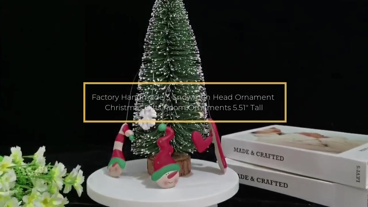 Charming Handmade Snowmen Ornaments: Perfect Holiday Gifts!