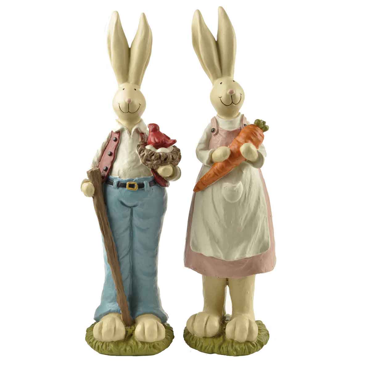 free sample vintage easter bunny figurines handmade crafts home decor 1