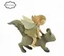 Ennas Factory Handmade Resin Angel Crafts Bright Blessings Angel Statue w flowers- Grandma for Birthday Gift 231-13684 1