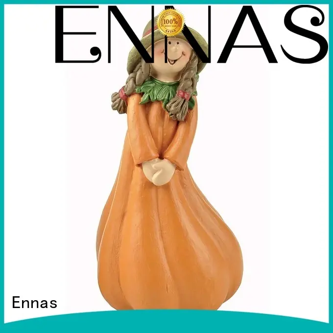 Fairy Garden Farm Harvest Pumpkin Girl Figurine 1