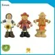 S/3 Farmer Figurine with Sunflower,Grapes & Pumpkin 1