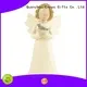 Decorative Resin Hand Crafted White Angel figurine with Blue Bird-Peace 1