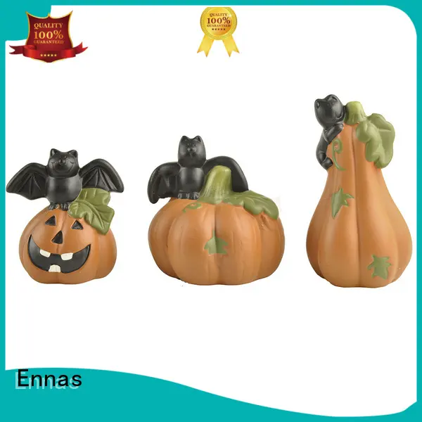 S/3 Halloween Pumpkin with Bat & Cat Halloween Gifts 1