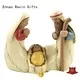 Small nativity set with Joseph, Mary and baby 1