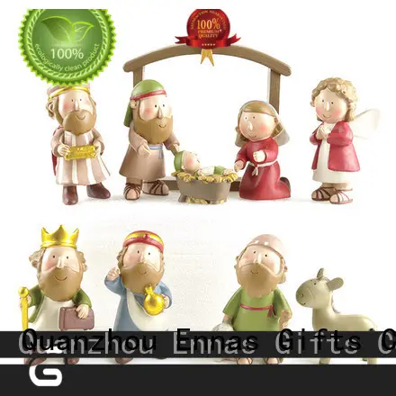Christian Mini Sets 10pcs Christmas Nativity Scene includes Manger, Joseph, Jesus, Mary and Wisemen 1