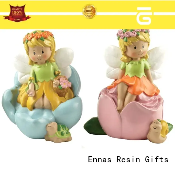 Eco Friendly Polyresin Fairy Figurine Shape Coin Bank Festival Promotional Gift Money Saving Box 1