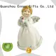 Holding Candle Holder Little White Angel Figure 1