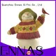 Holding a Red Bird Snowman Figurine 1