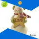 Snowman with Ear Muff Holding Star Mini Christmas Figurines1 1