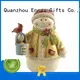 Snowman with Red Bird & Seed Bucket, Mini Christmas Figurines 1
