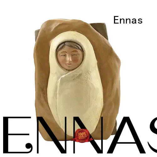Ennas wholesale nativity set with stable christmas family decor 1