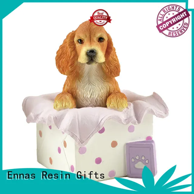 decorative collectible dog figurines home decoration resin craft Ennas 1
