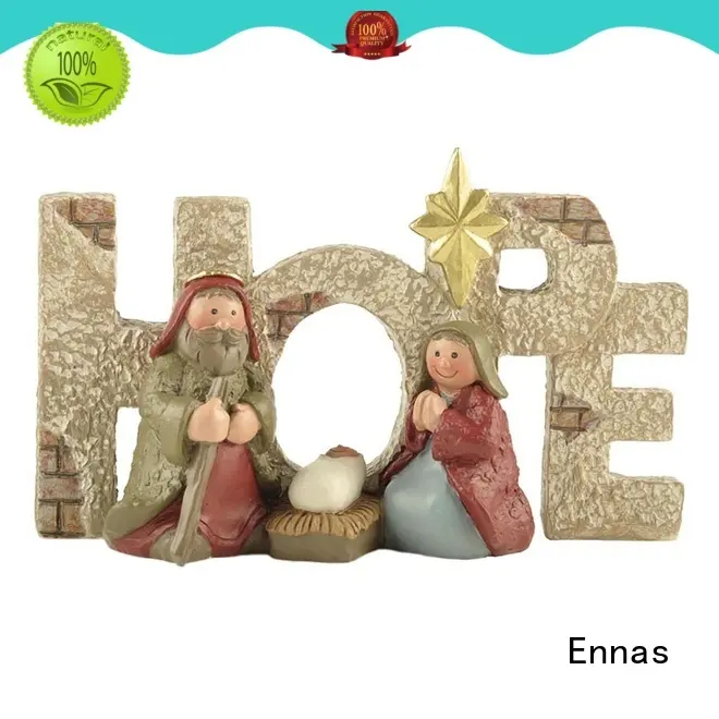 Ennas holding candle religious sculptures bulk production family decor 1