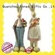 resin easter bunnies adorable micro landscape 1