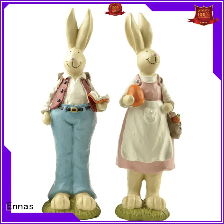 Ennas decorative vintage easter figurines polyresin home decor 1