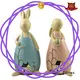 best quality easter rabbit figurines cute polyresin home decor 1