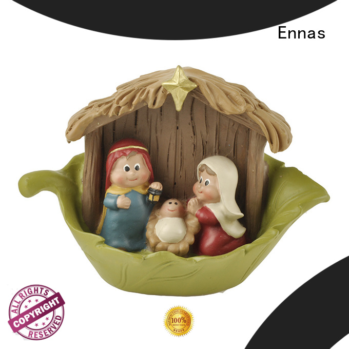 holding candle religious statues christmas hot-sale family decor 1