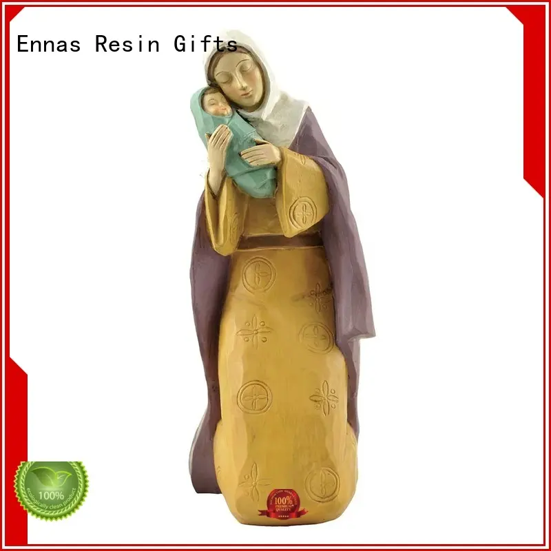 Ennas eco-friendly nativity set figurines promotional craft decoration 1