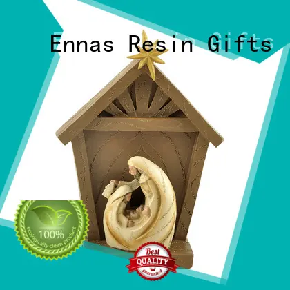 Ennas wholesale nativity set with stable promotional family decor1 1