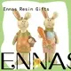 Ennas best quality easter rabbit figurines handmade crafts home decor 1