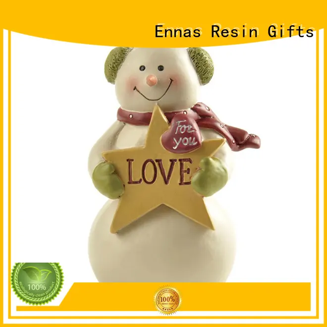 Ennas decorative small christmas figurines polyresin bulk production 1