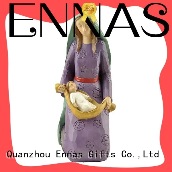 Ennas holding candle church figurine popular 1