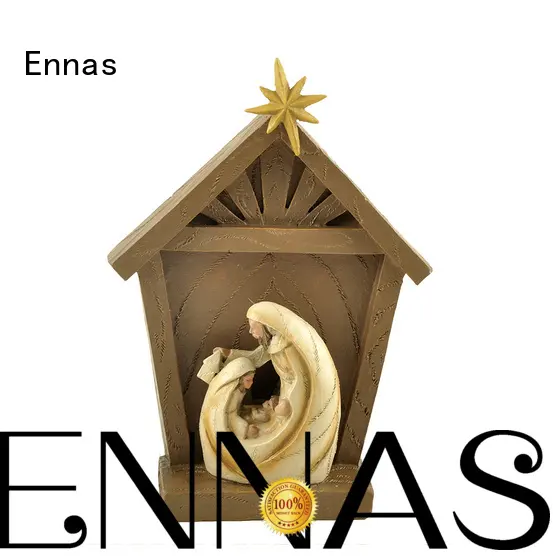 holding candle nativity set figurines christian promotional craft decoration 1