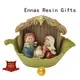 Ennas custom sculptures nativity set with stable promotional craft decoration 1