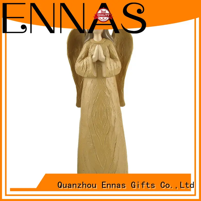 carved small angel figurines handmade at discount 1