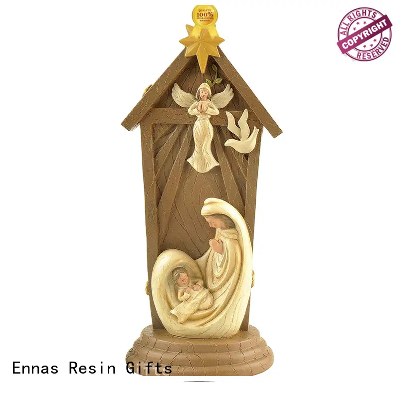 Ennas christian nativity set with stable bulk production family decor 1