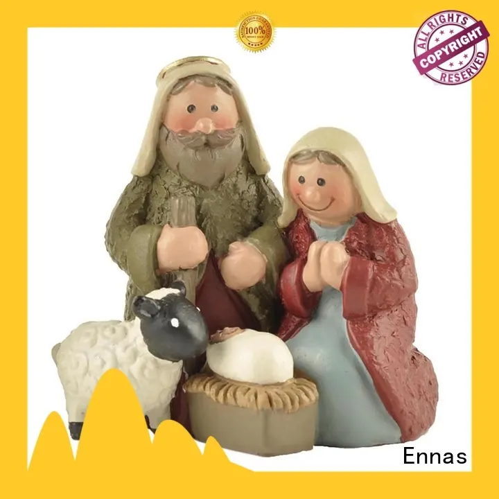 Ennas eco-friendly nativity set figurines popular family decor 1