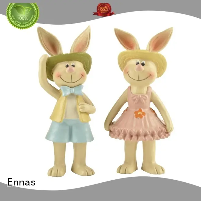 Ennas easter bunny figurines handmade crafts micro landscape 1