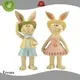 Ennas easter bunny figurines handmade crafts micro landscape 1
