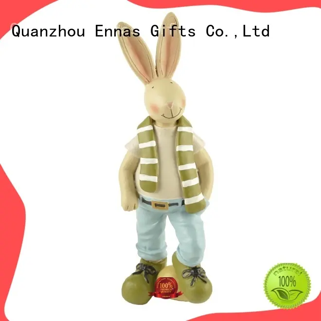 Ennas easter rabbit decor polyresin for holiday gift 1