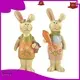 easter rabbit figurines handmade crafts home decor 1