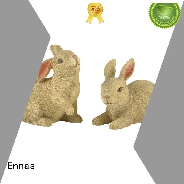 Ennas easter rabbit decor polyresin micro landscape 1