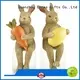 Ennas decorative easter rabbit figurines polyresin home decor 1