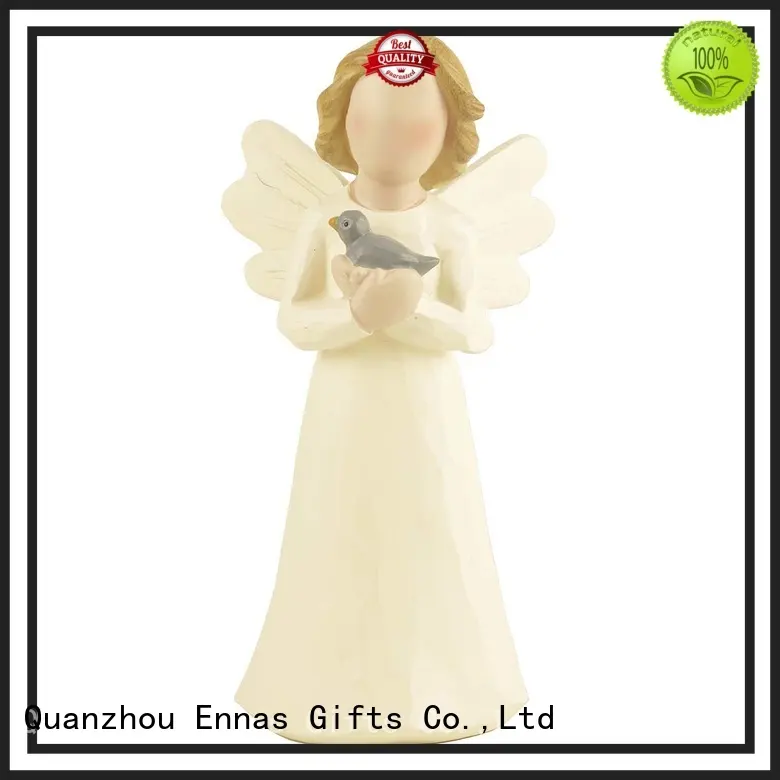 Ennas carved angel figurines collectible handmade for ornaments 1
