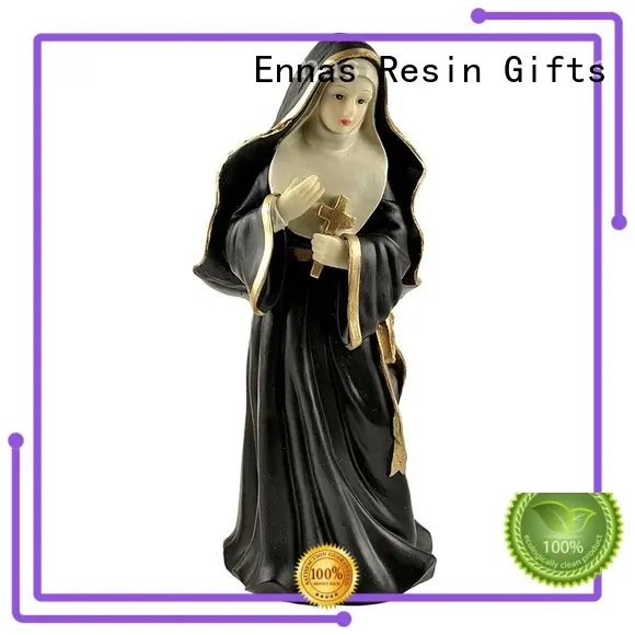 Ennas custom sculptures nativity set with stable popular family decor 1