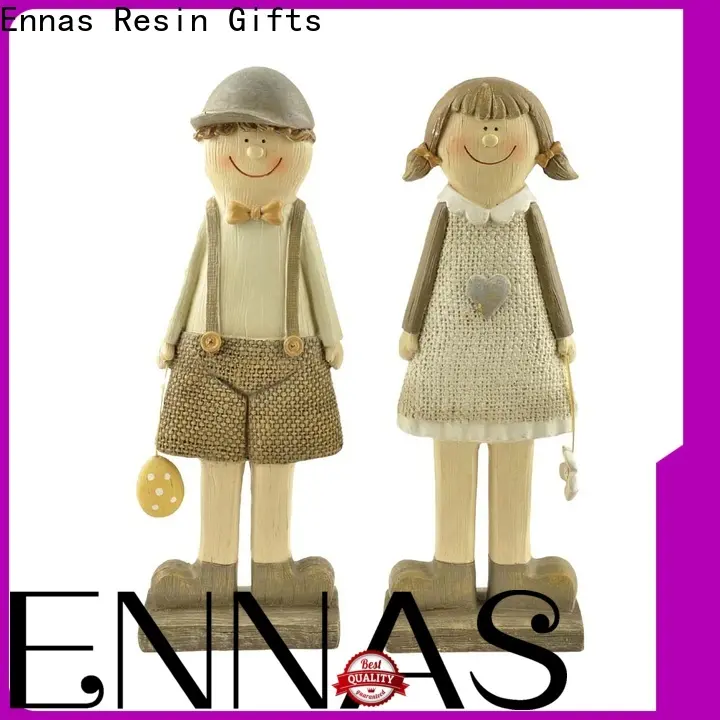 Ennas free sample vintage easter bunny figurines polyresin for holiday gift 1