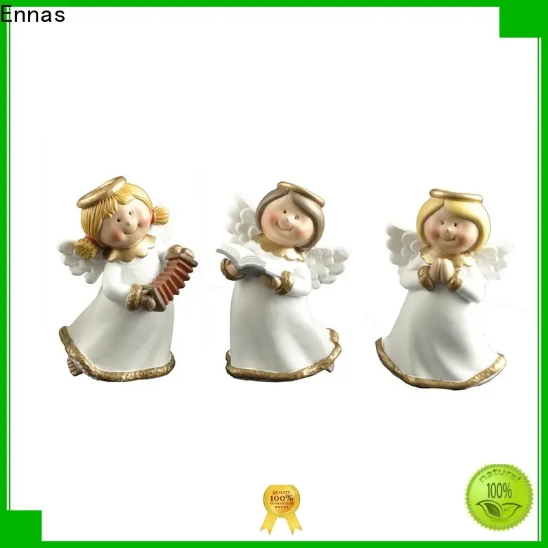 carved angel collectables colored for ornaments 1