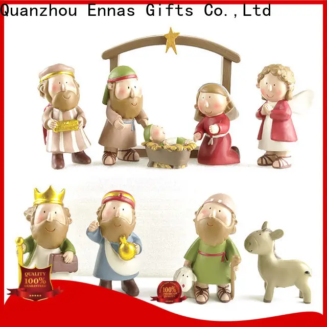 Ennas custom sculptures nativity set with stable hot-sale craft decoration1 1
