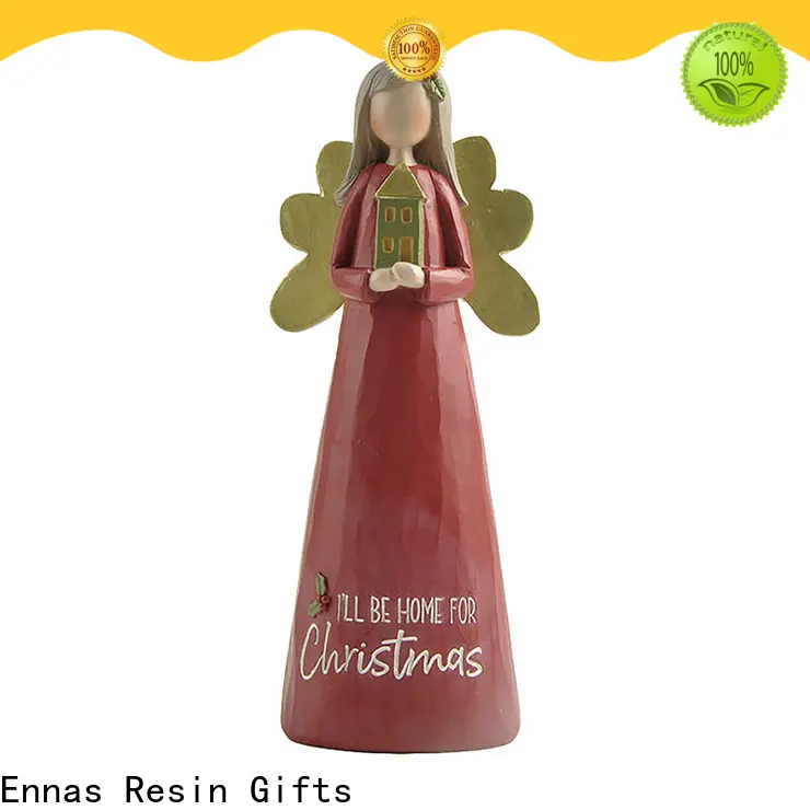 Ennas carved home interior angel figurines antique for ornaments 1