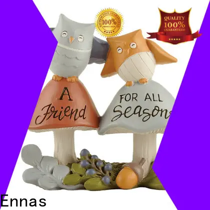 Whimsical Friendship-Themed Decor - 'A Friend for All Seasons' Dual Owl Resin Figurine, Perfect for Bookshelf or Mantel Display236-13846 1