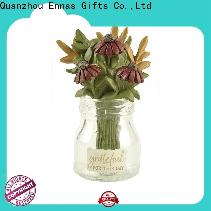 Ennas Factory Handmade Resin Angel Crafts Bright Blessings Angel Statue w flowers- Grandma for Birthday Gift 231-13641 1