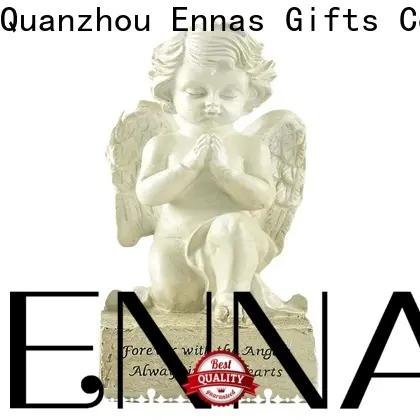 Ennas Factory Handmade Resin Angel Crafts Bright Blessings Angel Statue w flowers- Grandma for Birthday Gift 231-13691 1