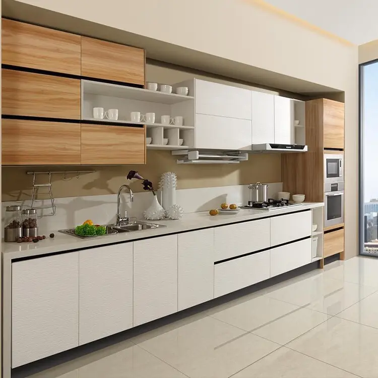 China modern wood kitchen cabinets Suppliers 7