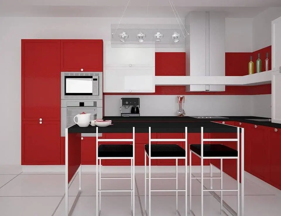 China modern wood kitchen cabinets Suppliers 6
