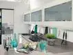 Latest white gloss laminate kitchen cabinets company 3
